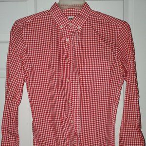 Uniqlo Red-White Gingham Check Shirt
